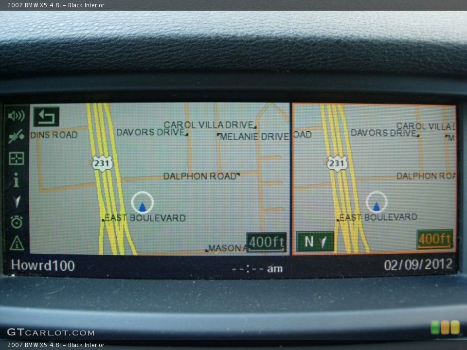 Black Interior Navigation for the 2007 BMW X5 4.8i #62479633