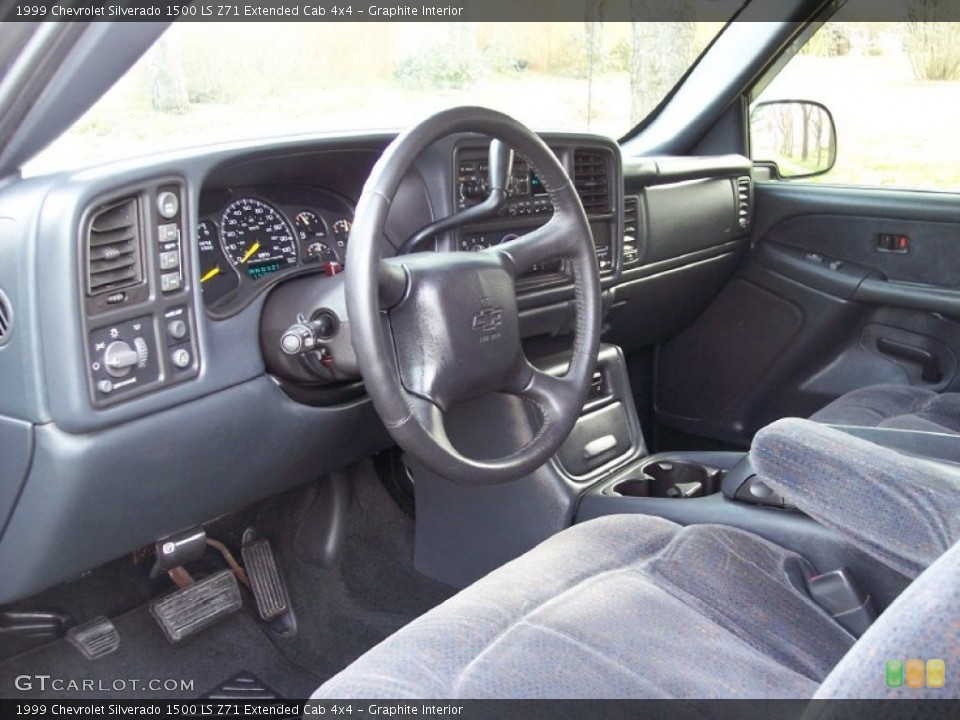 Graphite Interior Prime Interior for the 1999 Chevrolet Silverado 1500 LS Z71 Extended Cab 4x4 #62480093
