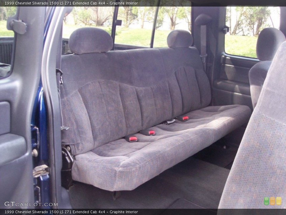 Graphite Interior Rear Seat for the 1999 Chevrolet Silverado 1500 LS Z71 Extended Cab 4x4 #62480191