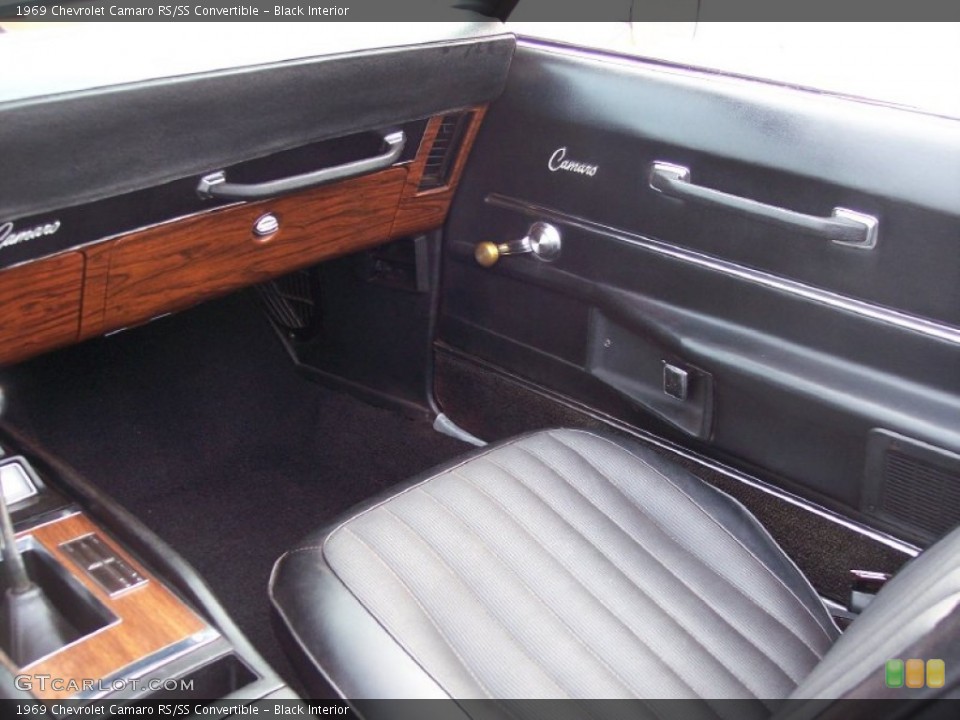 Black Interior Photo for the 1969 Chevrolet Camaro RS/SS Convertible #62480614