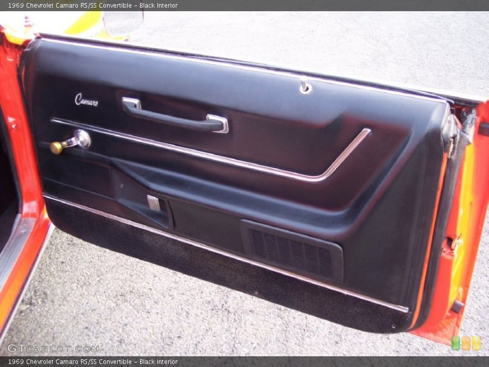 Black Interior Door Panel for the 1969 Chevrolet Camaro RS/SS Convertible #62480644