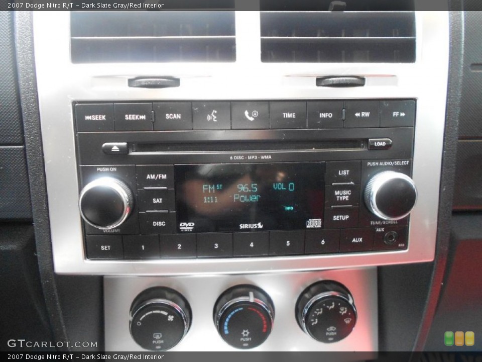 Dark Slate Gray/Red Interior Audio System for the 2007 Dodge Nitro R/T #62480937