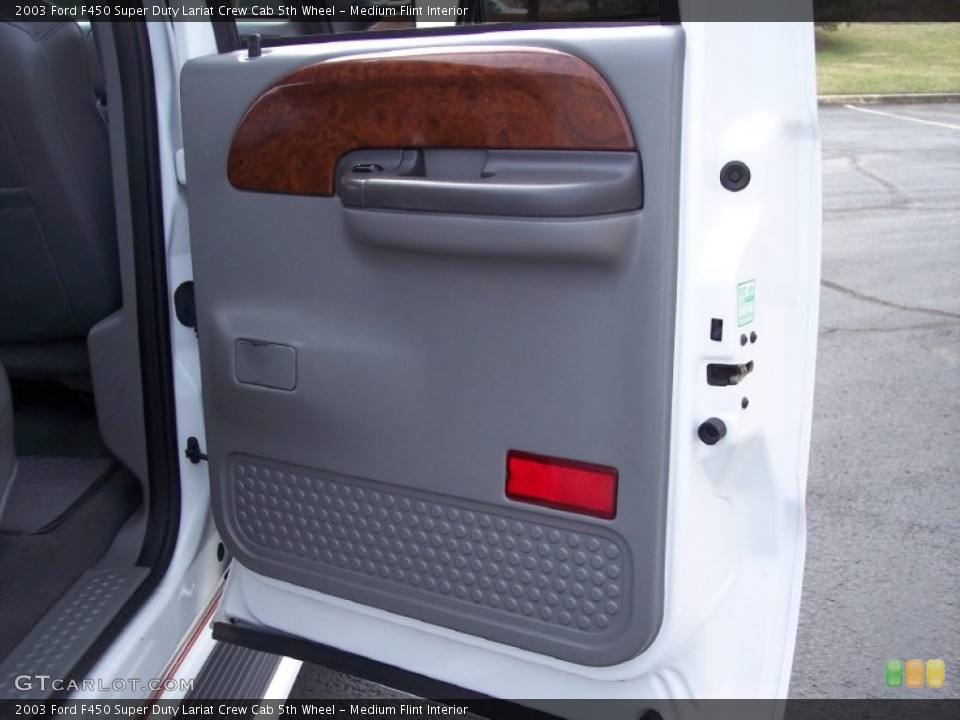 Medium Flint Interior Door Panel for the 2003 Ford F450 Super Duty Lariat Crew Cab 5th Wheel #62481313