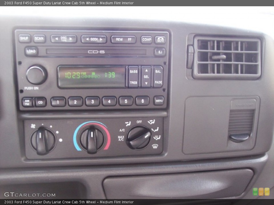 Medium Flint Interior Controls for the 2003 Ford F450 Super Duty Lariat Crew Cab 5th Wheel #62481511
