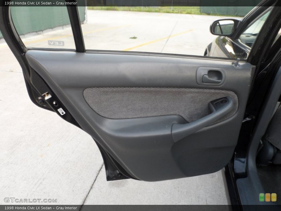 Gray Interior Door Panel for the 1998 Honda Civic LX Sedan #62487229