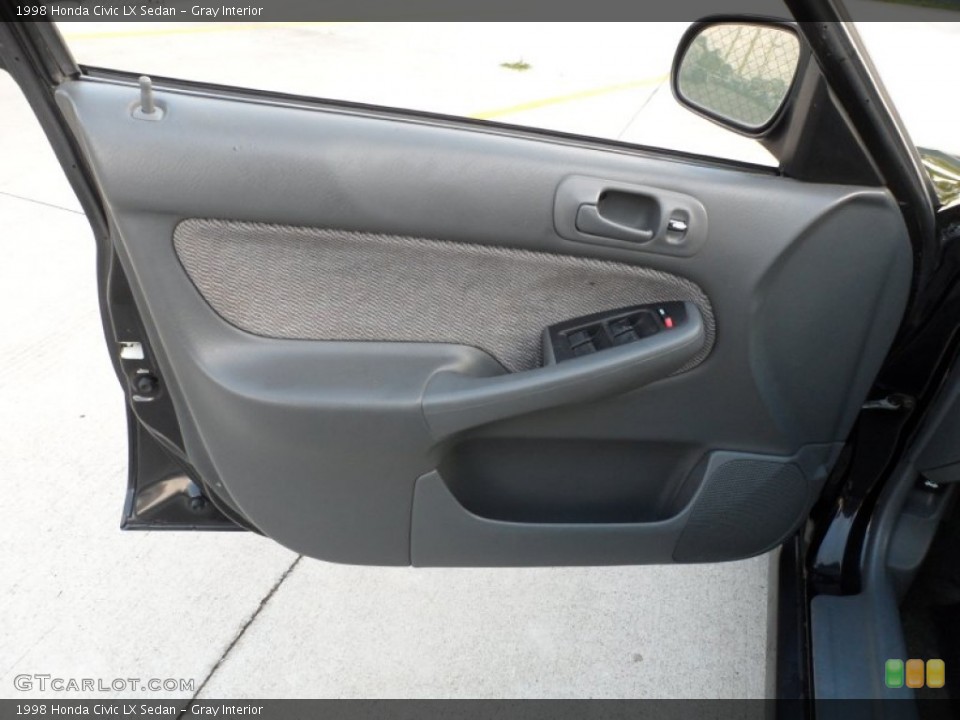 Gray Interior Door Panel for the 1998 Honda Civic LX Sedan #62487244