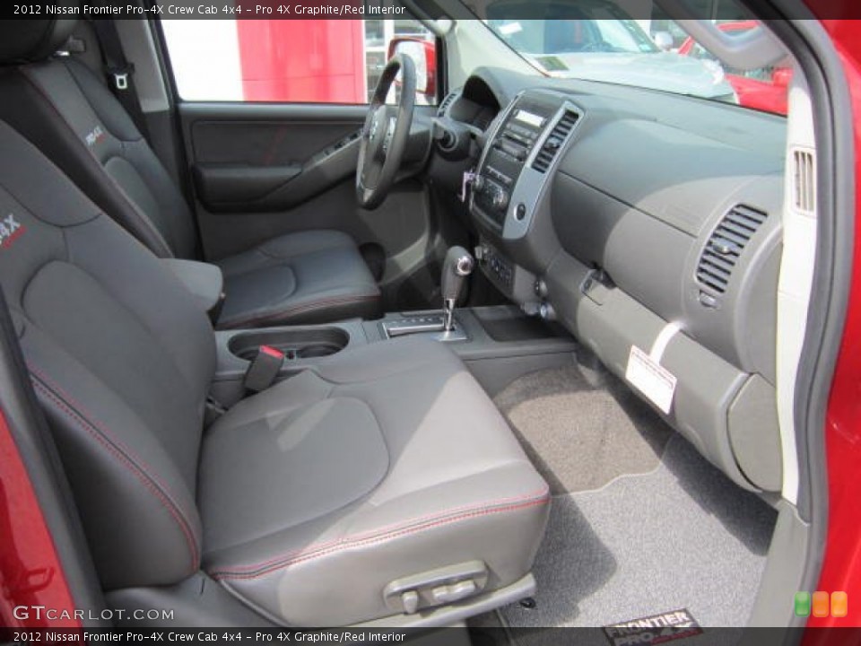 Pro 4X Graphite/Red Interior Photo for the 2012 Nissan Frontier Pro-4X Crew Cab 4x4 #62487694