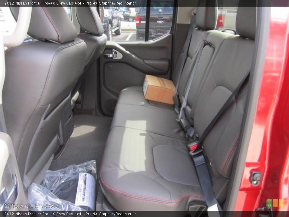 Pro 4X Graphite/Red Interior Photo for the 2012 Nissan Frontier Pro-4X Crew Cab 4x4 #62487720