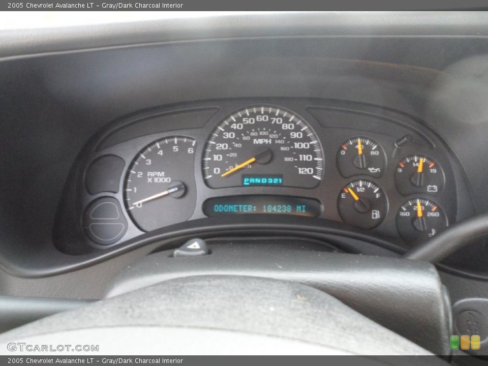Gray/Dark Charcoal Interior Gauges for the 2005 Chevrolet Avalanche LT #62488800