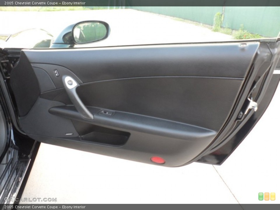Ebony Interior Door Panel for the 2005 Chevrolet Corvette Coupe #62488954