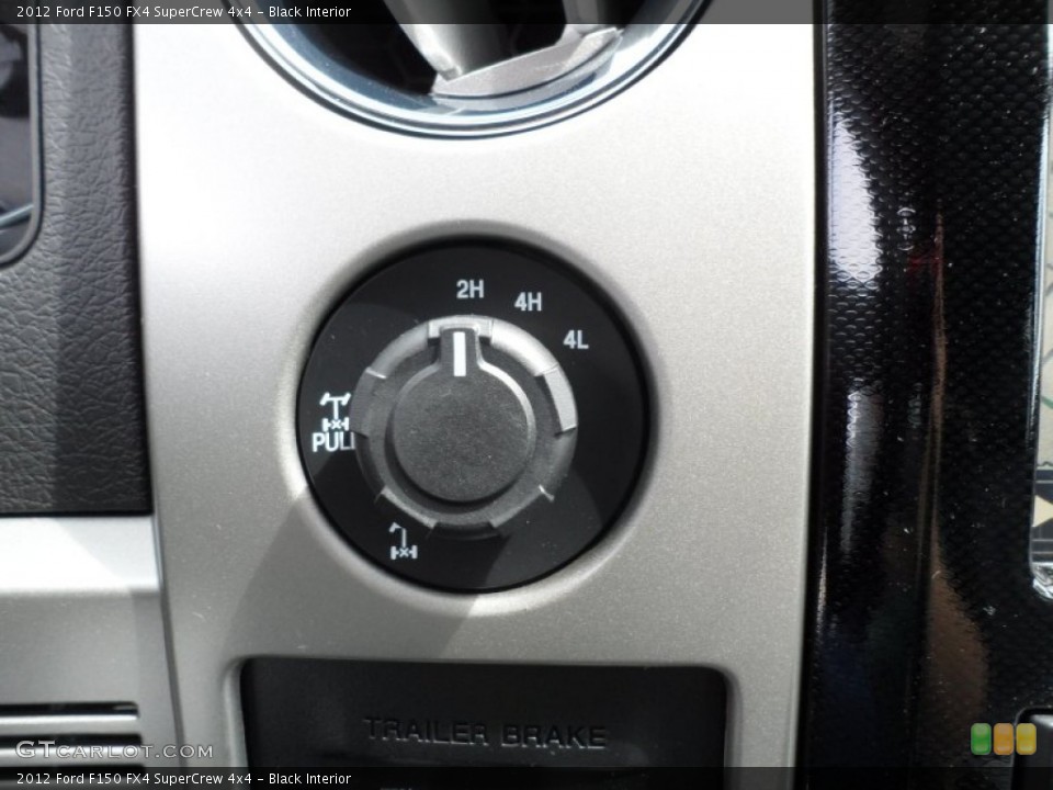 Black Interior Controls for the 2012 Ford F150 FX4 SuperCrew 4x4 #62490181