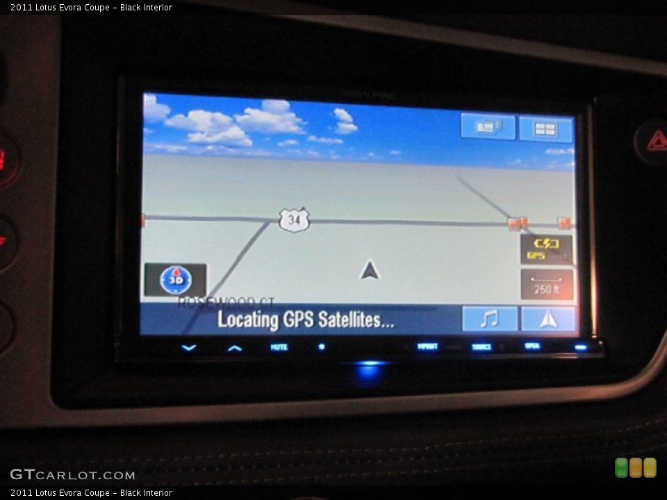 Black Interior Navigation for the 2011 Lotus Evora Coupe #62490376