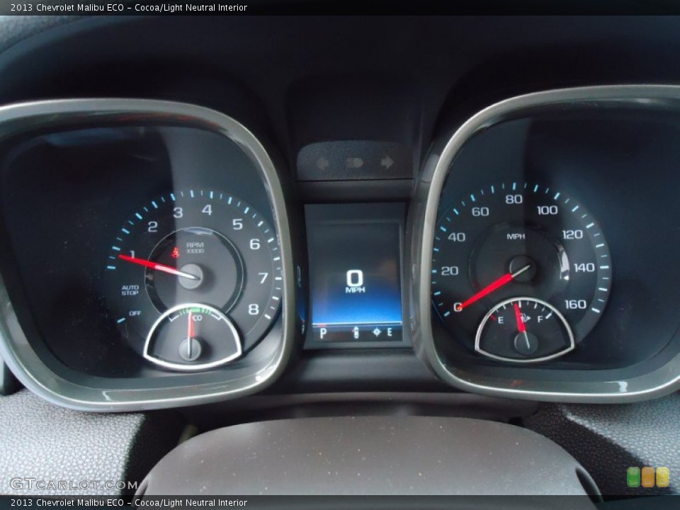 Cocoa/Light Neutral Interior Gauges for the 2013 Chevrolet Malibu ECO #62490442