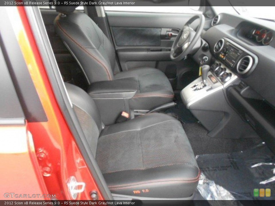 RS Suede Style Dark Gray/Hot Lava Interior Photo for the 2012 Scion xB Release Series 9.0 #62491531