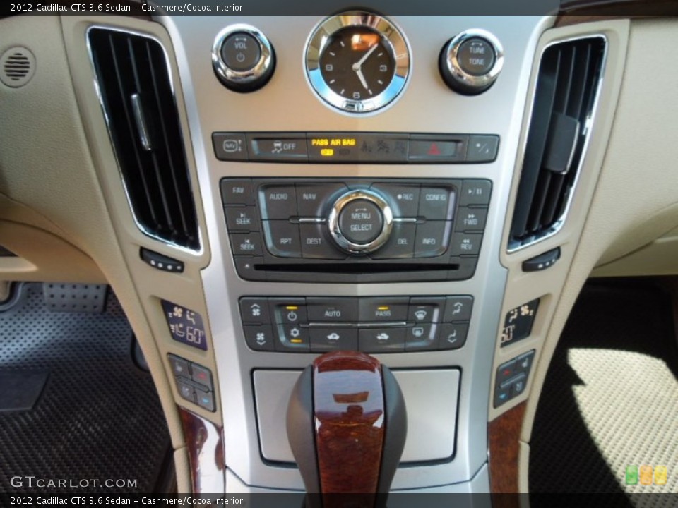 Cashmere/Cocoa Interior Controls for the 2012 Cadillac CTS 3.6 Sedan #62494695