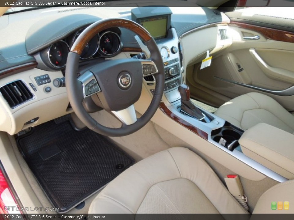 Cashmere/Cocoa Interior Prime Interior for the 2012 Cadillac CTS 3.6 Sedan #62494830
