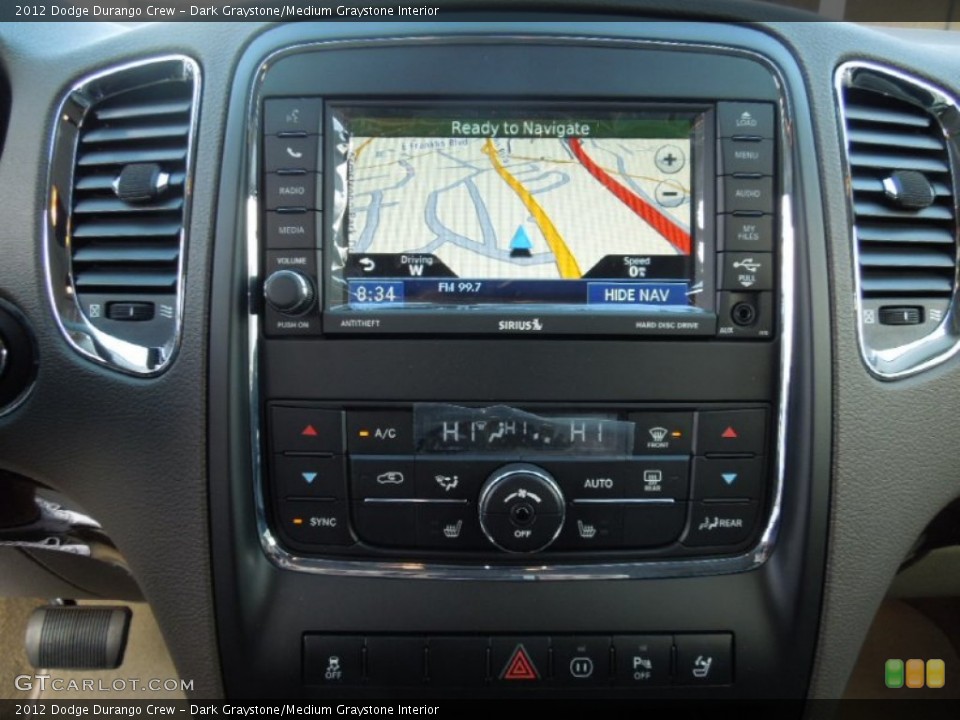 Dark Graystone/Medium Graystone Interior Navigation for the 2012 Dodge Durango Crew #62495904