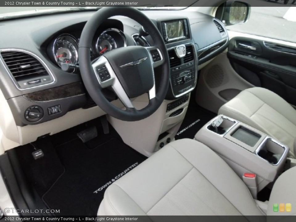 Black/Light Graystone Interior Prime Interior for the 2012 Chrysler Town & Country Touring - L #62496308
