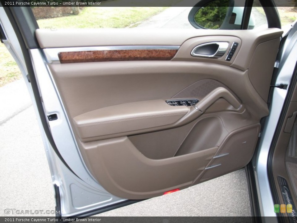 Umber Brown Interior Door Panel for the 2011 Porsche Cayenne Turbo #62497086