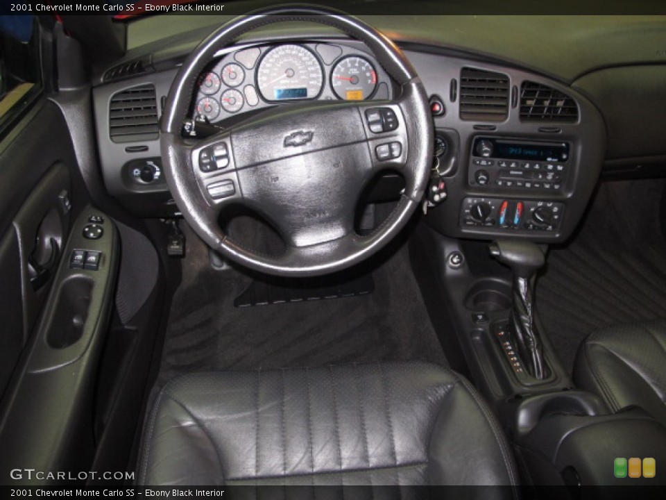 Ebony Black Interior Dashboard for the 2001 Chevrolet Monte Carlo SS #62499402