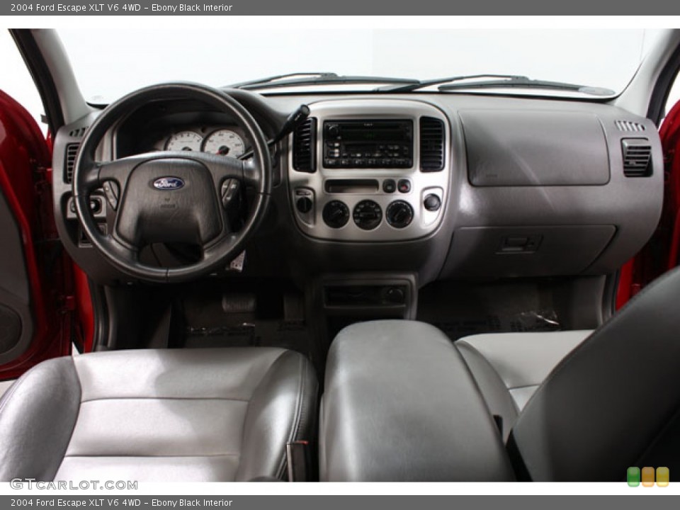 Ebony Black Interior Dashboard for the 2004 Ford Escape XLT V6 4WD #62499408