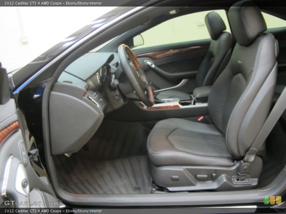 Ebony/Ebony Interior Photo for the 2012 Cadillac CTS 4 AWD Coupe #62501197