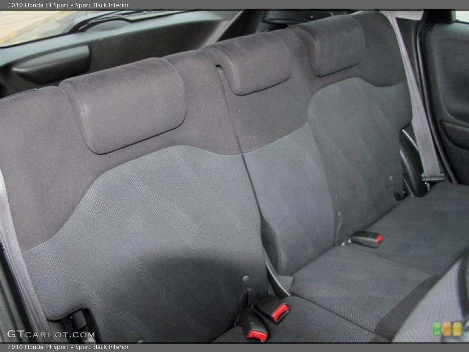 Sport Black Interior Rear Seat for the 2010 Honda Fit Sport #62504118