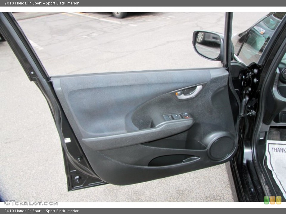 Sport Black Interior Door Panel for the 2010 Honda Fit Sport #62504136