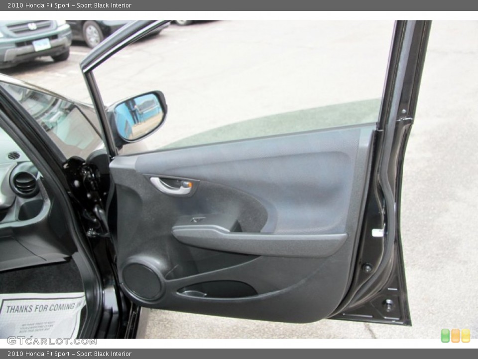 Sport Black Interior Door Panel for the 2010 Honda Fit Sport #62504145