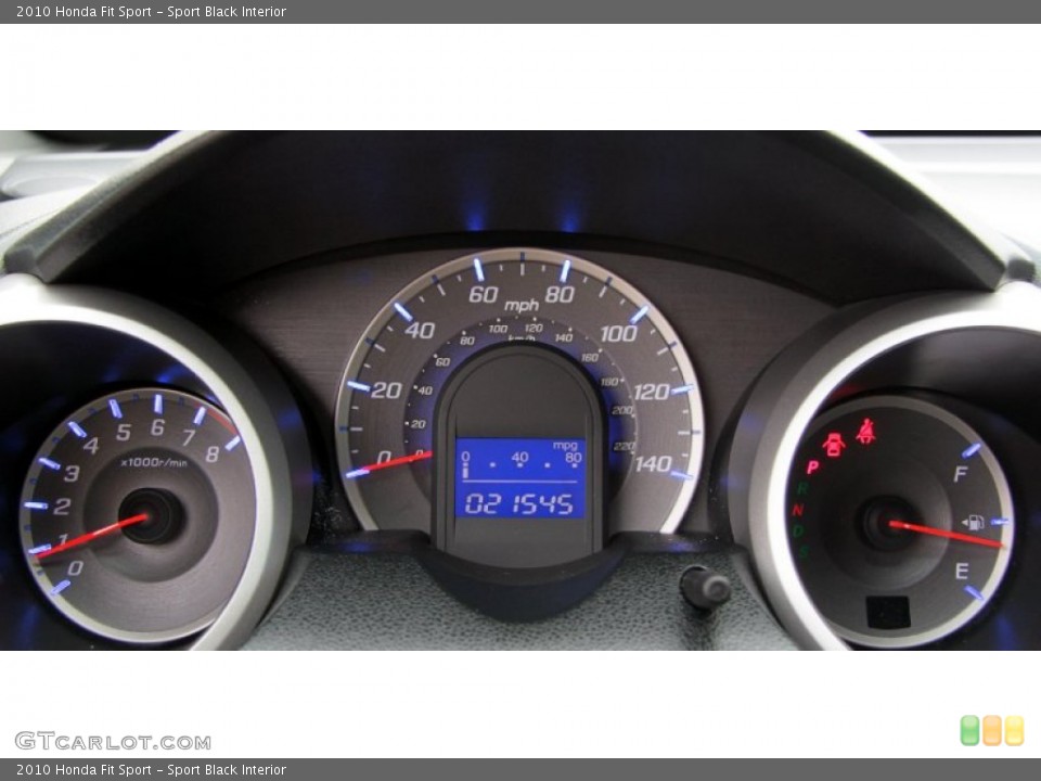Sport Black Interior Gauges for the 2010 Honda Fit Sport #62504217