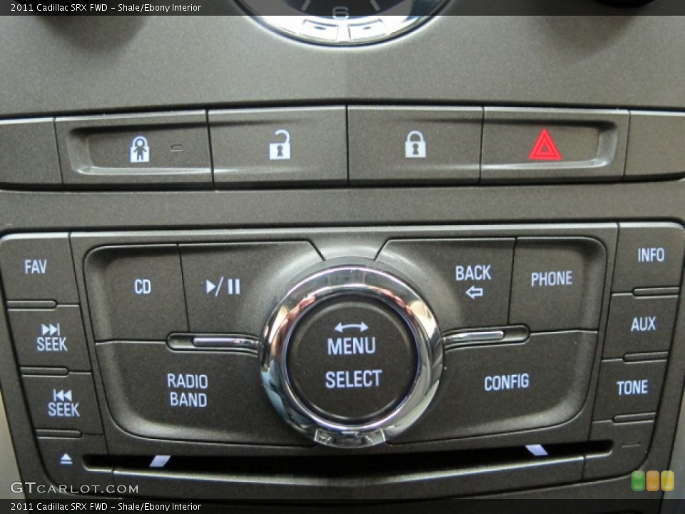 Shale/Ebony Interior Controls for the 2011 Cadillac SRX FWD #62505232