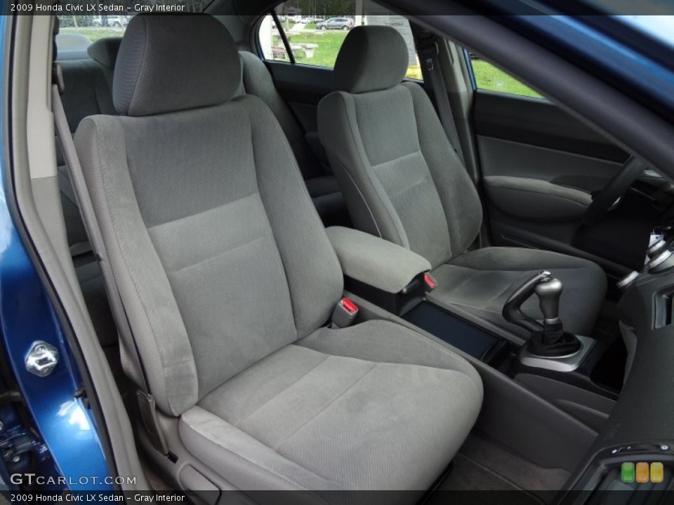 Gray Interior Front Seat for the 2009 Honda Civic LX Sedan #62507217