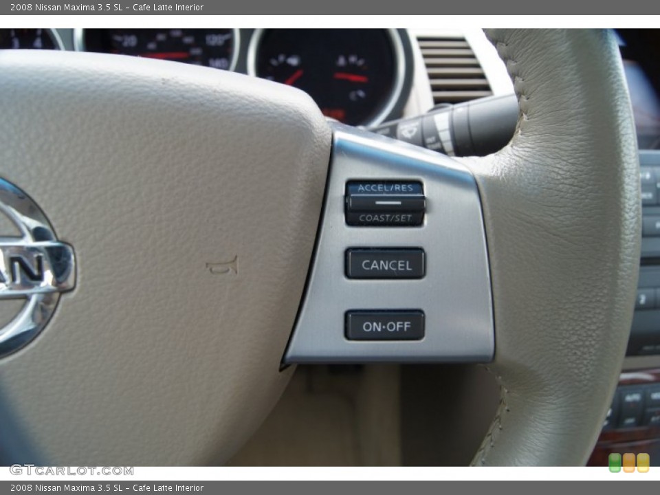 Cafe Latte Interior Controls for the 2008 Nissan Maxima 3.5 SL #62509312