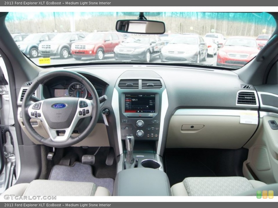 Medium Light Stone Interior Dashboard for the 2013 Ford Explorer XLT EcoBoost #62509639