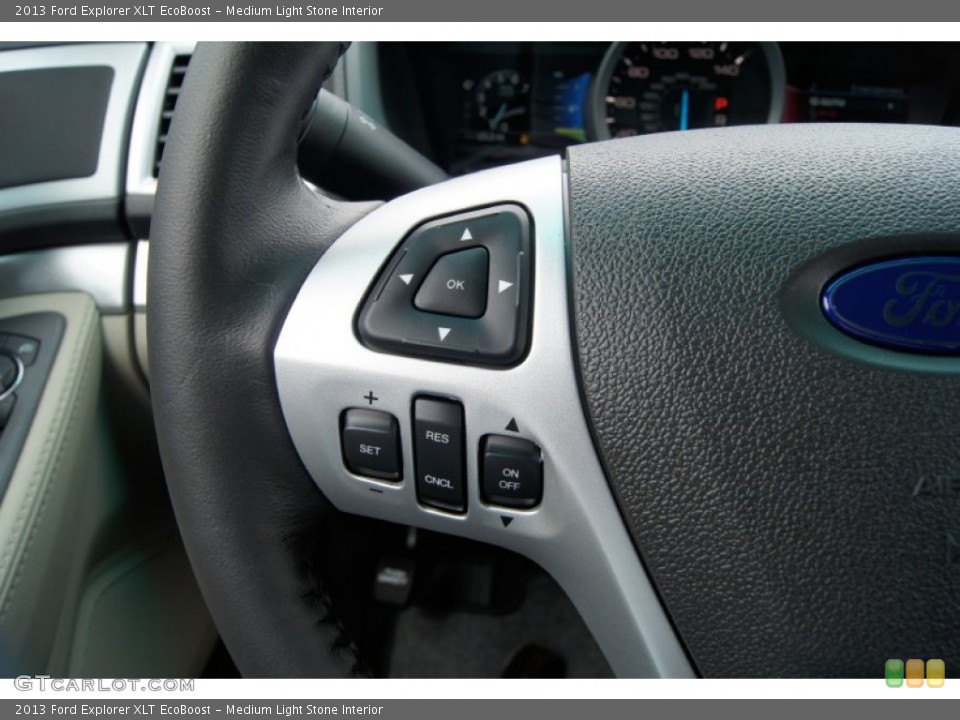 Medium Light Stone Interior Controls for the 2013 Ford Explorer XLT EcoBoost #62509678