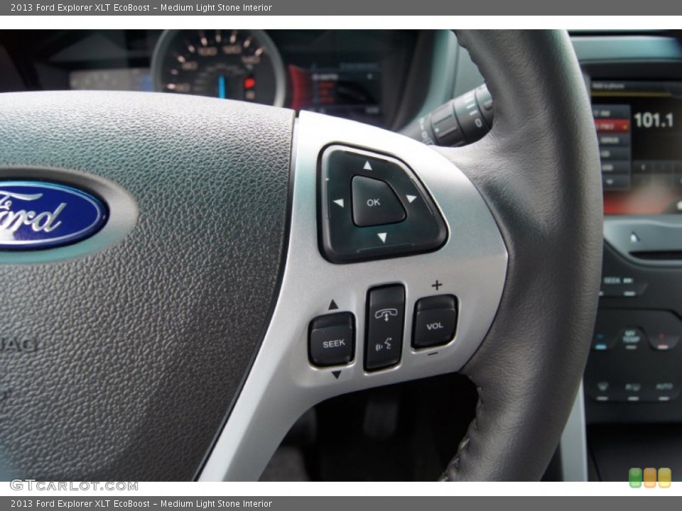 Medium Light Stone Interior Controls for the 2013 Ford Explorer XLT EcoBoost #62509687