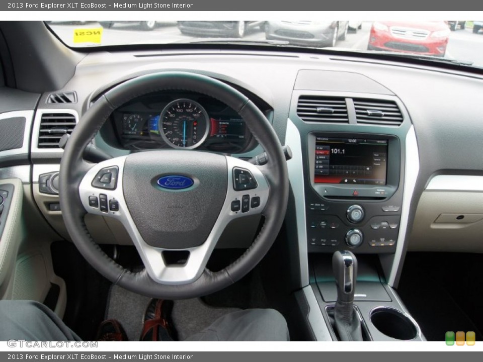 Medium Light Stone Interior Dashboard for the 2013 Ford Explorer XLT EcoBoost #62509693