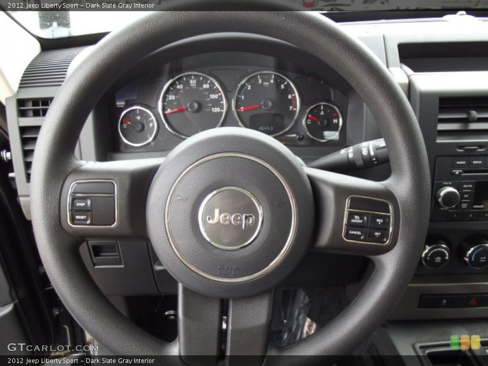 Dark Slate Gray Interior Steering Wheel for the 2012 Jeep Liberty Sport #62511940