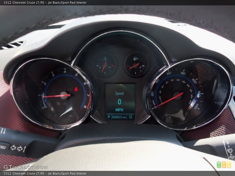 Jet Black/Sport Red Interior Gauges for the 2012 Chevrolet Cruze LT/RS #62513094