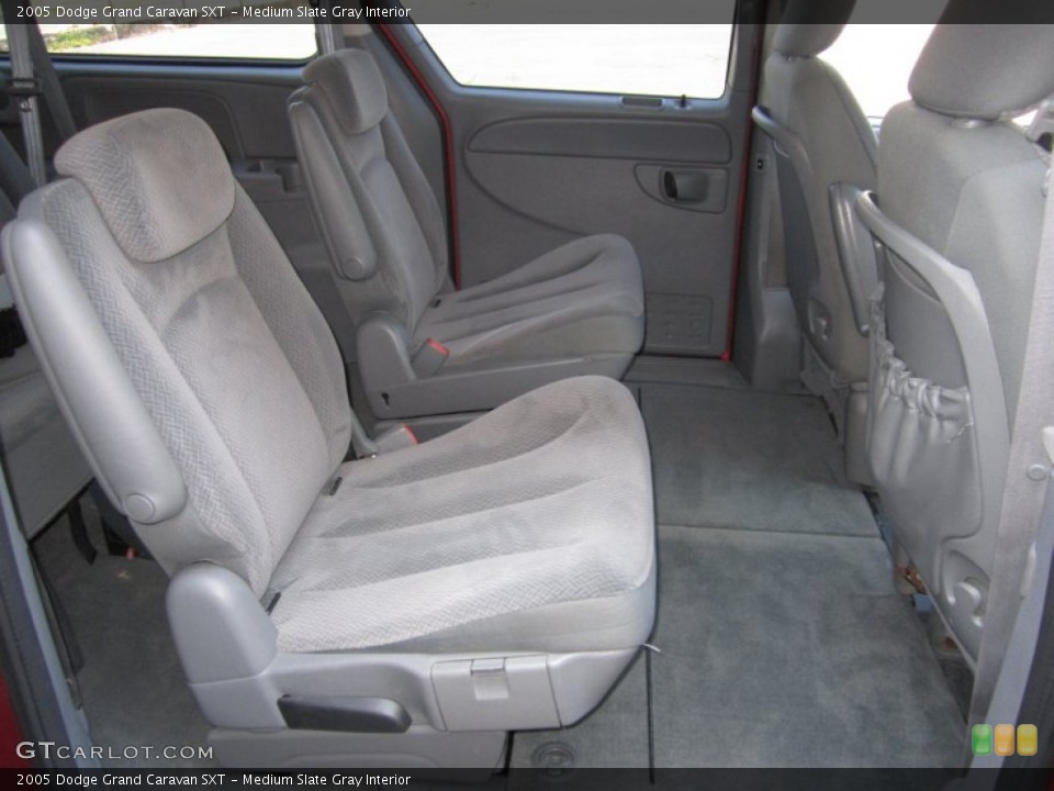 Medium Slate Gray Interior Rear Seat for the 2005 Dodge Grand Caravan SXT #62522074