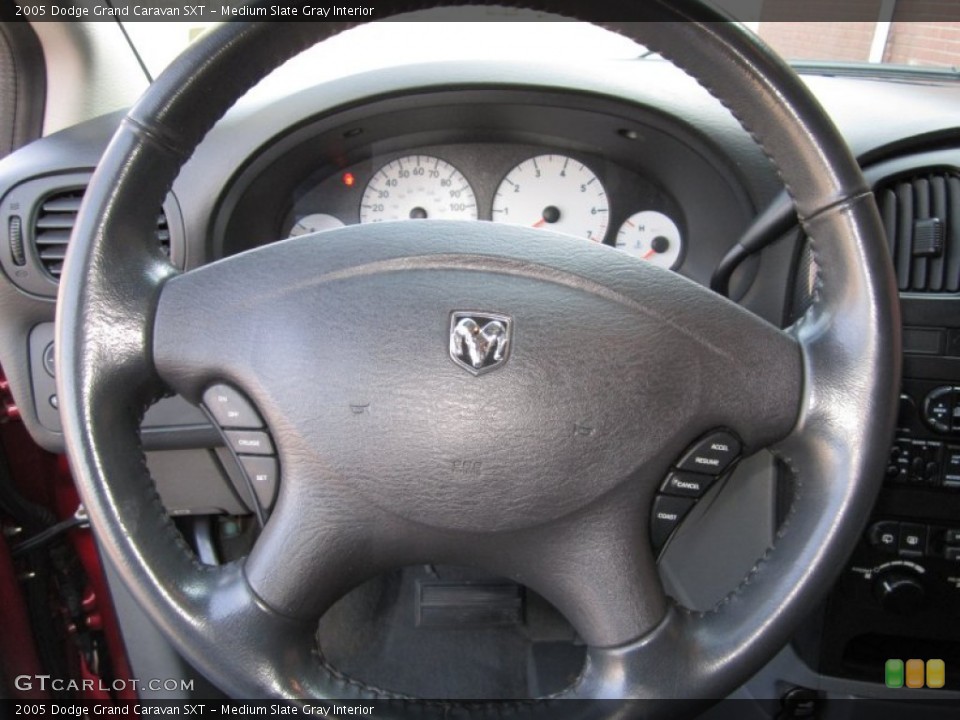 Medium Slate Gray Interior Steering Wheel for the 2005 Dodge Grand Caravan SXT #62522119