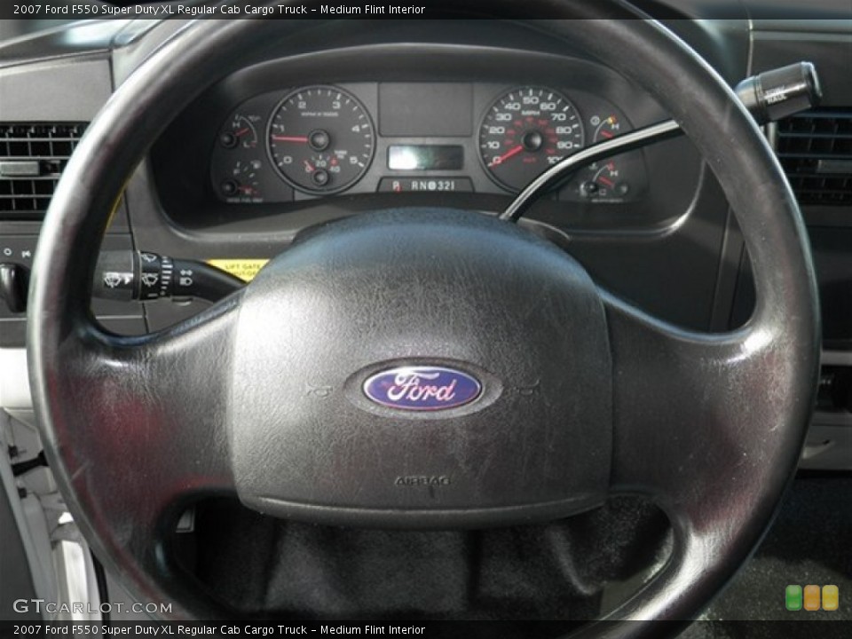 Medium Flint Interior Steering Wheel for the 2007 Ford F550 Super Duty XL Regular Cab Cargo Truck #62522674
