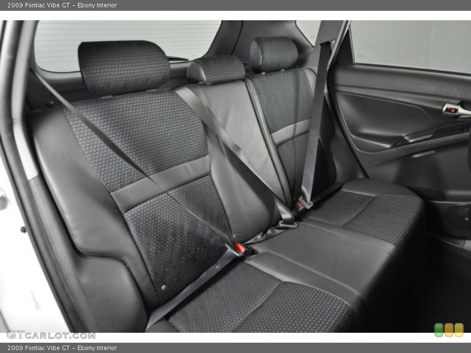 Ebony Interior Rear Seat for the 2009 Pontiac Vibe GT #62522921