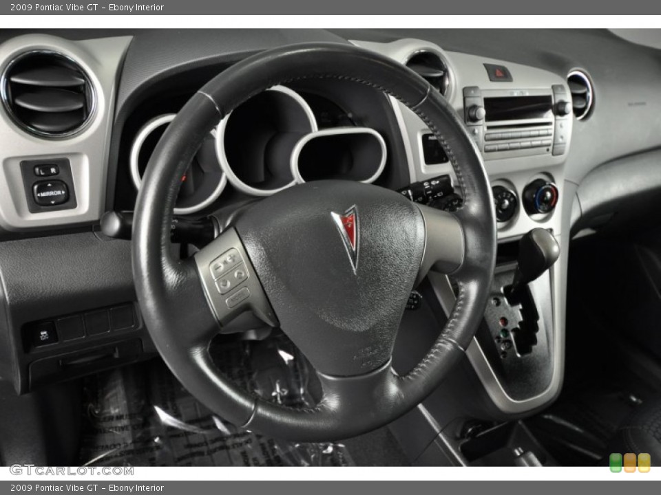 Ebony Interior Steering Wheel for the 2009 Pontiac Vibe GT #62522985