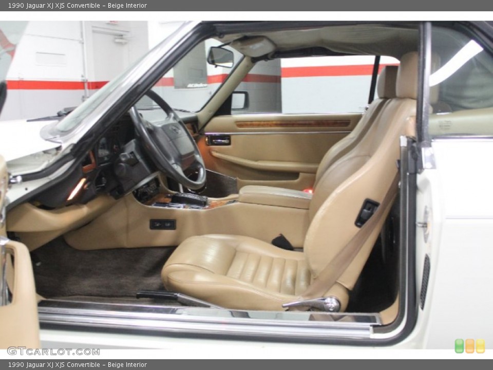 Beige Interior Photo for the 1990 Jaguar XJ XJS Convertible #62523145