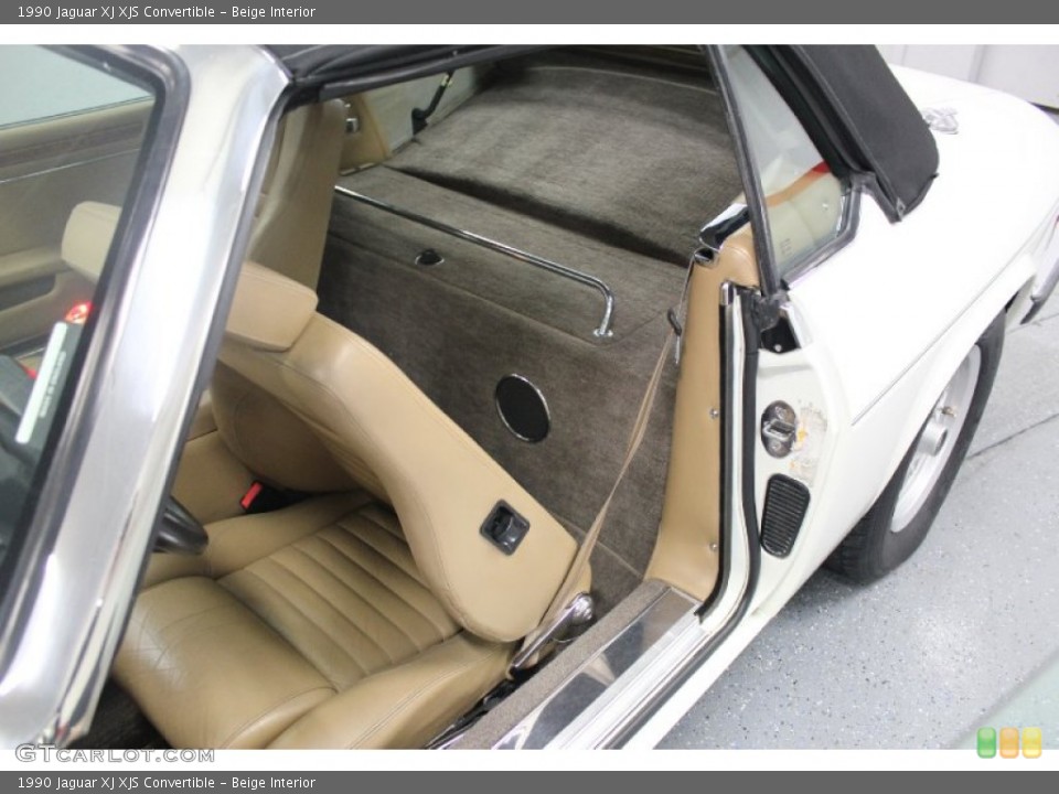 Beige Interior Photo for the 1990 Jaguar XJ XJS Convertible #62523166