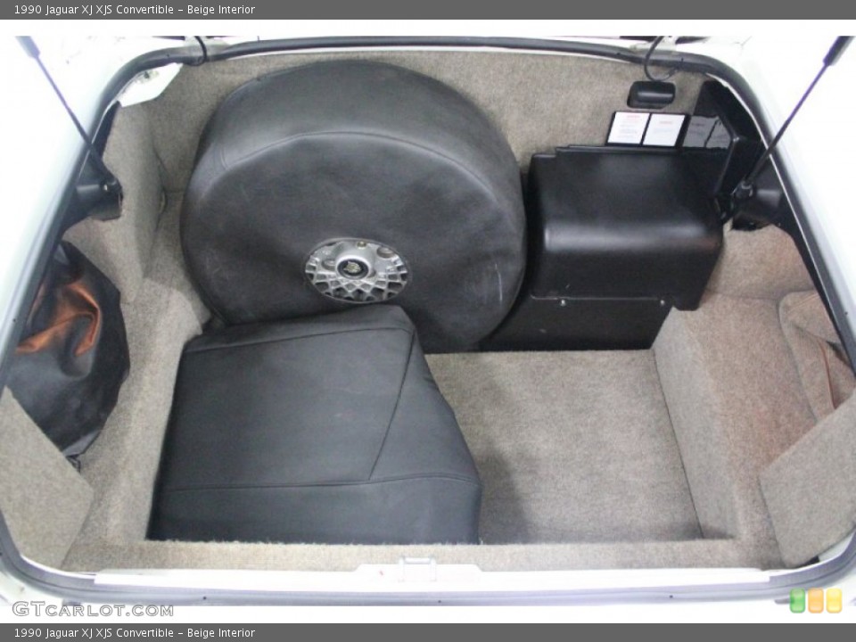 Beige Interior Trunk for the 1990 Jaguar XJ XJS Convertible #62523192