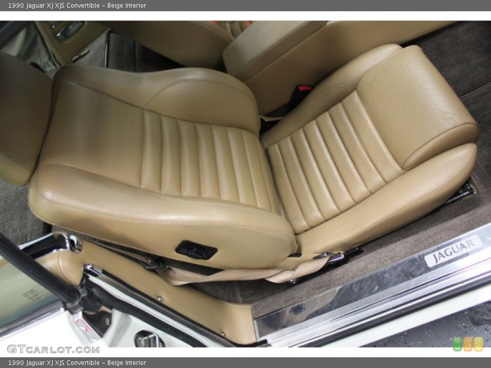 Beige Interior Front Seat for the 1990 Jaguar XJ XJS Convertible #62523229