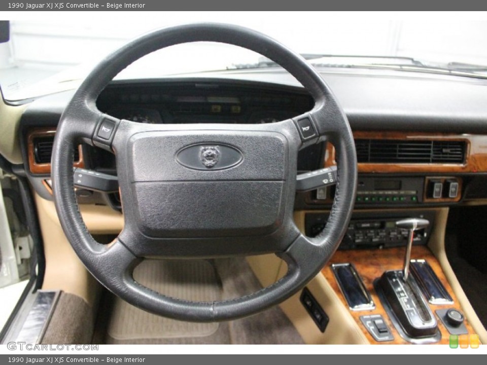 Beige Interior Dashboard for the 1990 Jaguar XJ XJS Convertible #62523344