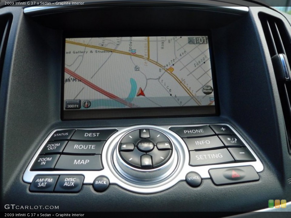 Graphite Interior Navigation for the 2009 Infiniti G 37 x Sedan #62523472